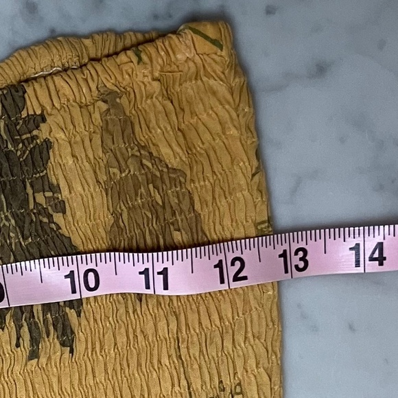 Yellow Strapless Halter Floral Print Summer Dress/Beach - Picture 9 of 15